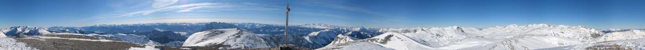 Panorama vom Gipfel des Groen Tragls (2179m).