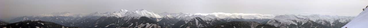 Blick nach Sden auf die Rottenmanner Tauern.