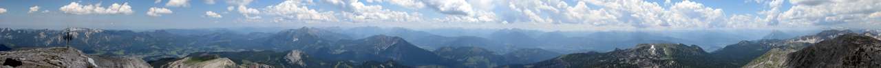 Blick vom Warscheneck-Gipfel nach Sden.